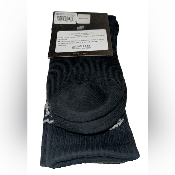 Vans Off The Wall Crew Socks 1 Pair Boys 1-6 Black w White Bat Wing & Logo Skate - Picture 10 of 11